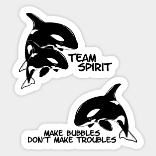 Orca Team Spirit Sticker